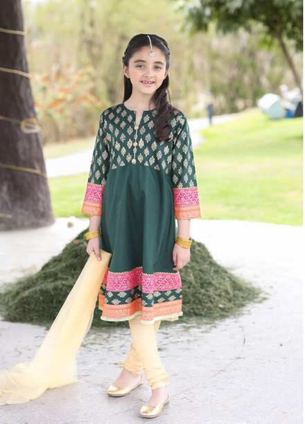 Ziva Cotton Formal 3 Piece for Girls -  ZA21G Dhanak