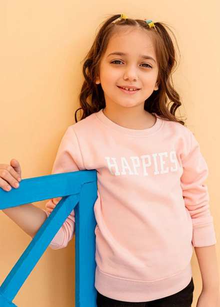 Ziva Fleece Casual Girls Sweat Shirt -  ZA21T Happist