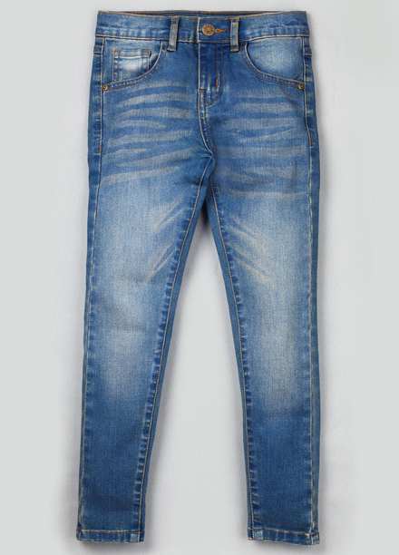 Ziva Denim Casual Jeans for Girls -  ZA21T Whiskers