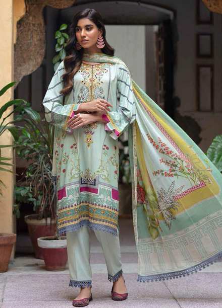 Zoya by Rang Rasiya Embroidered Linen Suits Unstitched 3 Piece RR21ZL 03 Nigar - Winter Collection