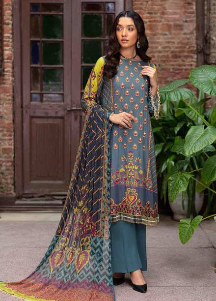 Zoya by Rang Rasiya Embroidered Linen Suits Unstitched 3 Piece RR21ZL 07 Sehr - Winter Collection