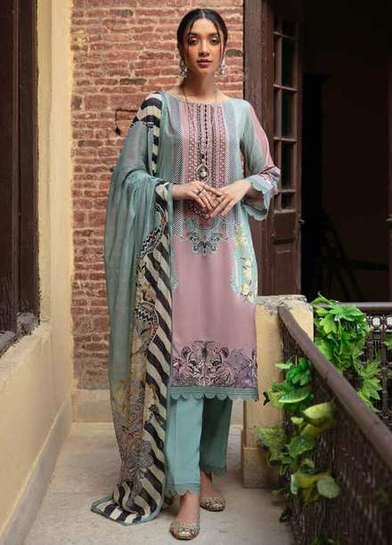 Zoya by Rang Rasiya Embroidered Linen Suits Unstitched 3 Piece RR21ZL 11 Mehtab - Winter Collection