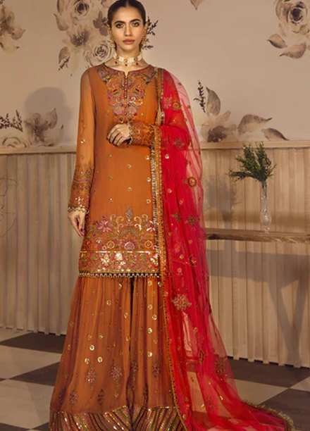 Noor-e-Rang By Zarif Embroidered  Suits Unstitched 3 Piece ZF 06 BAHAAR - Luxury Collection