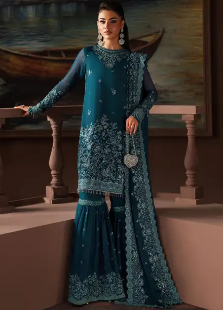 Zarif Embroidered Chiffon Suits Unstitched 3 Piece ZAF25PC Prc-03 Kate- Formals Collection