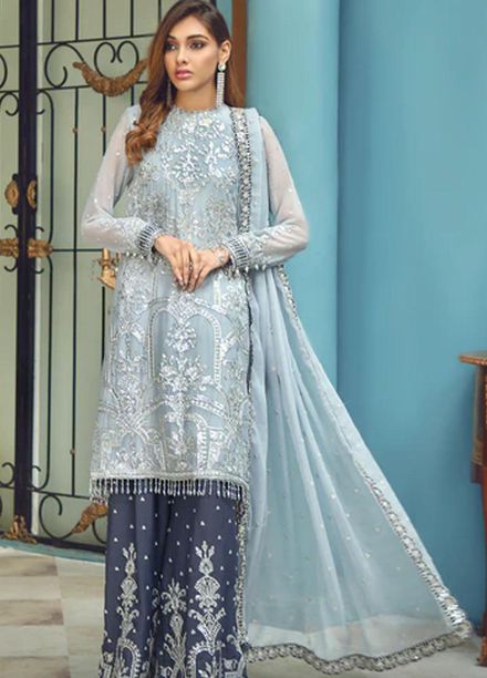 Rangrez By Zarif Embroidered  Suits Unstitched 3 Piece ZR 09 SERENE - Luxury Collection
