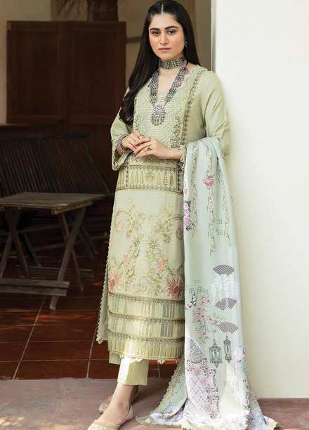 Aabyaan Embroidered Karandi Suits Unstitched 3 Piece ABY21K AK-02 Haniya - Winter Collection