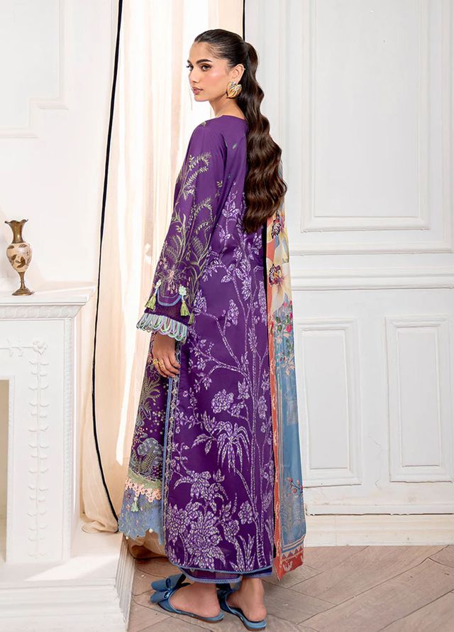 Aezel by Roheenaz Embroidered Cambric Suits Unstitched 3 Piece RNZ25AC D-01 B Emaan - Winter Collection