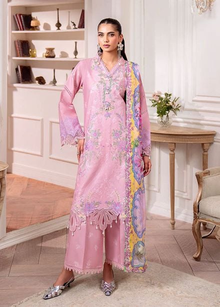 Aezel by Roheenaz Embroidered Cambric Suits Unstitched 3 Piece RNZ25AC D-08 B Evale - Winter Collection