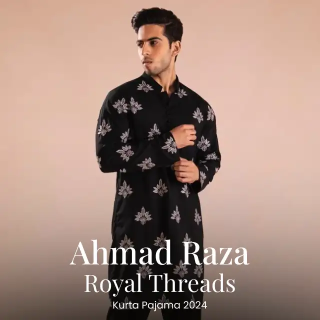 Ahmad Raza Wash N Wear Embroidered Men Kurta Pajama -  AR5104