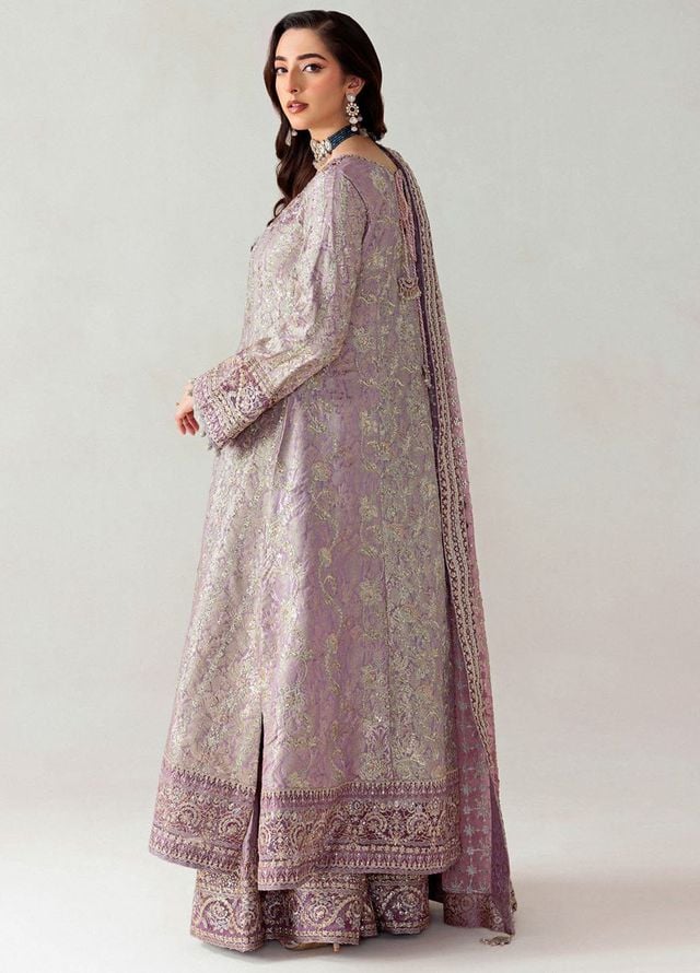 Aik Atelier Embroidered Jamawar Suits Unstitched 3 Piece AIK25UF D-05 - Formals Collection
