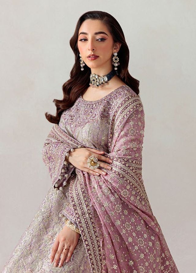 Aik Atelier Embroidered Jamawar Suits Unstitched 3 Piece AIK25UF D-05 - Formals Collection