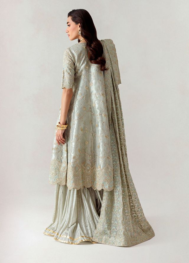 Aik Atelier Embroidered Tissue Suits Unstitched 3 Piece AIK25UF D-03 - Formals Collection