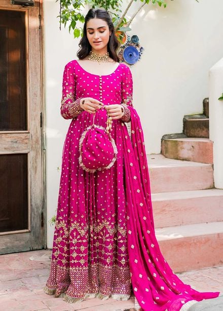 Allure by IH Pret Embroidered Chiffon 3 Piece Suit Mehak