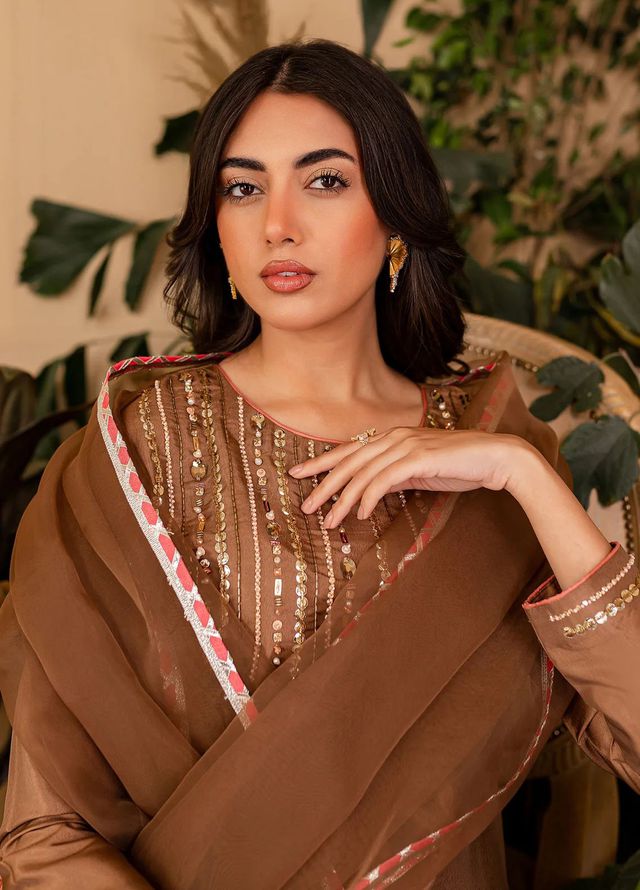 Allure by IH Pret Embroidered Katan Silk 3 Piece Suit Roma