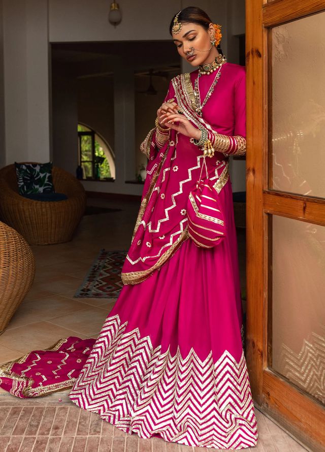 Allure by IH Pret Embroidered Katan Silk 3 Piece Suit Sitaar