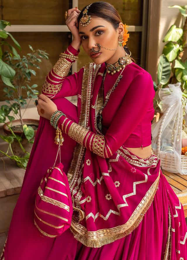Allure by IH Pret Embroidered Katan Silk 3 Piece Suit Sitaar