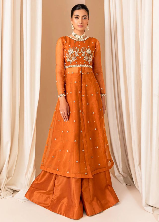 Allure by IH Pret Embroidered Organza 3 Piece Suit Coco