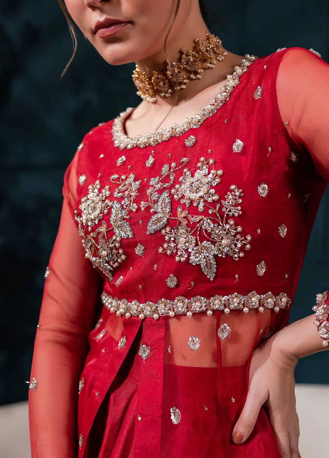 Allure by IH Pret Embroidered Organza 3 Piece Suit Lara