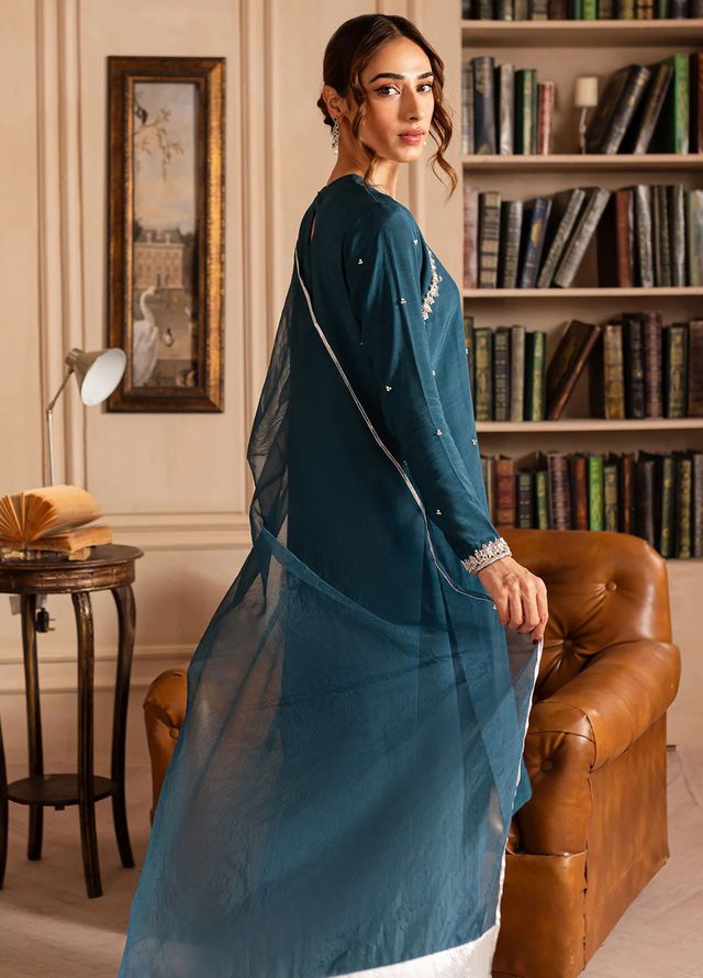 Allure by IH Pret Embroidered Raw Silk 3 Piece Suit Lucine