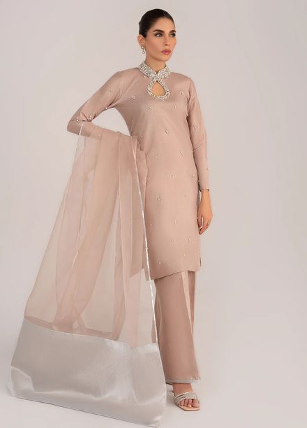 Allure by IH Pret Embroidered Raw Silk 3 Piece Suit Lucy