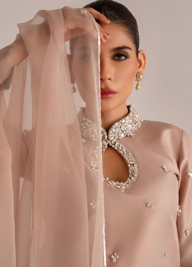Allure by IH Pret Embroidered Raw Silk 3 Piece Suit Lucy