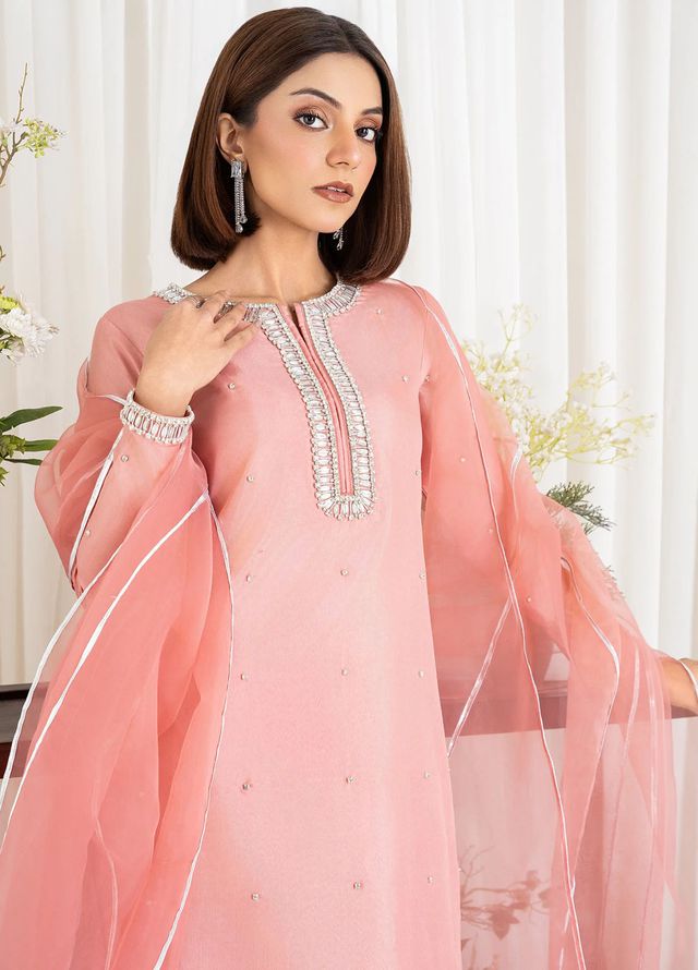 Allure by IH Pret Embroidered Raw Silk 3 Piece Suit Nia