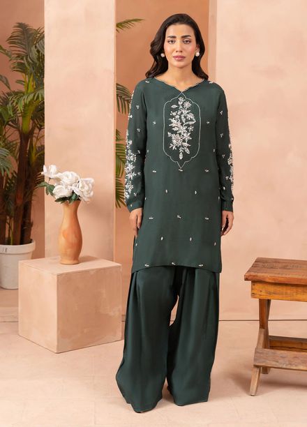 Allure by IH Pret Embroidered Raw Silk 3 Piece Suit Olene