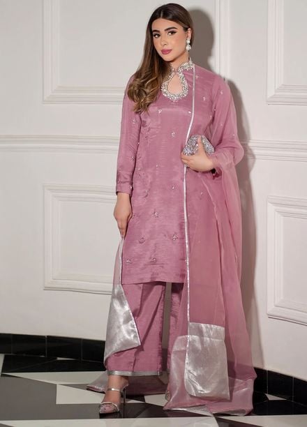 Allure by IH Pret Embroidered Raw Silk 3 Piece Suit Sarma