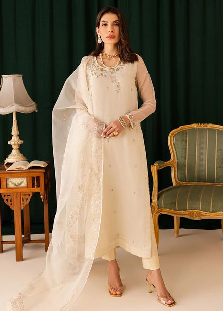 Allure by IH Pret Embroidered Raw Silk 3 Piece Suit Tiana