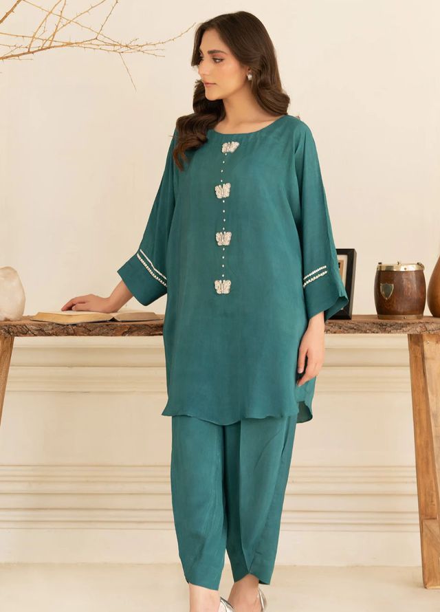 Allure by IH Pret Embroidered Silk 2 Piece Suit Ainoor