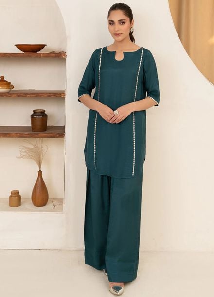 Allure by IH Pret Embroidered Silk 2 Piece Suit Ayzal
