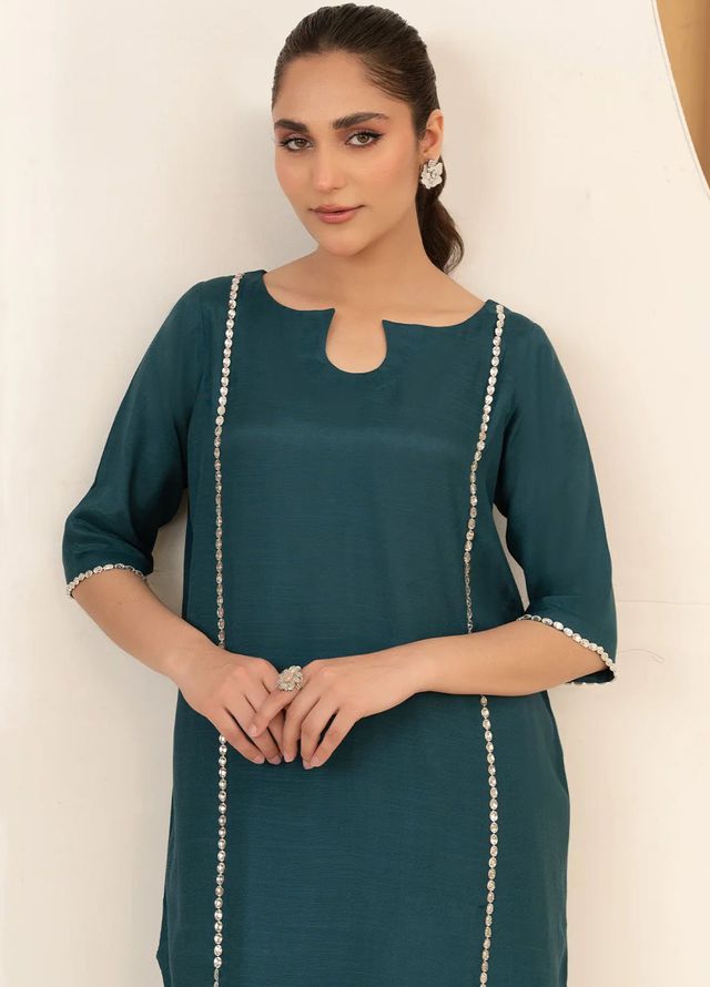 Allure by IH Pret Embroidered Silk 2 Piece Suit Ayzal