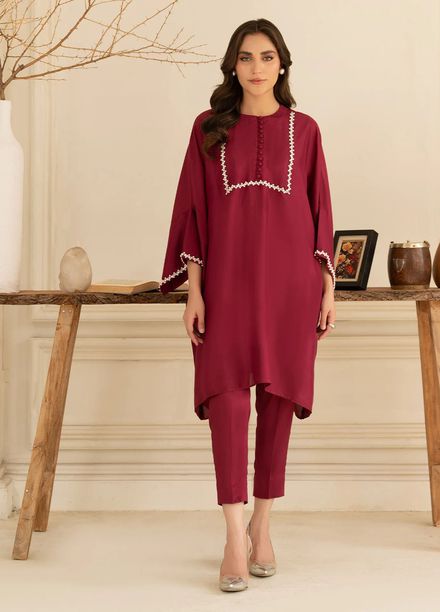Allure by IH Pret Embroidered Silk 2 Piece Suit Azme