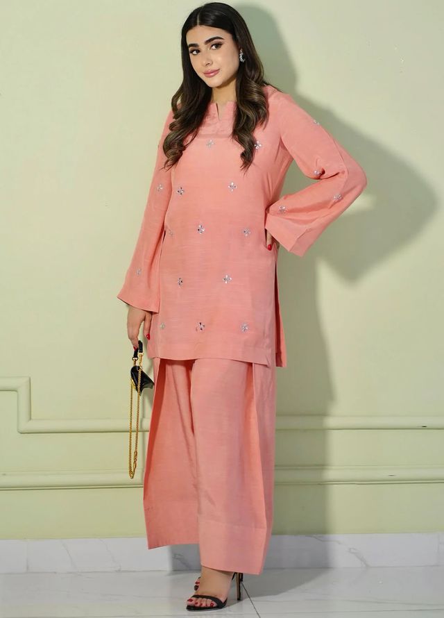 Allure by IH Pret Embroidered Silk 2 Piece Suit Lisa