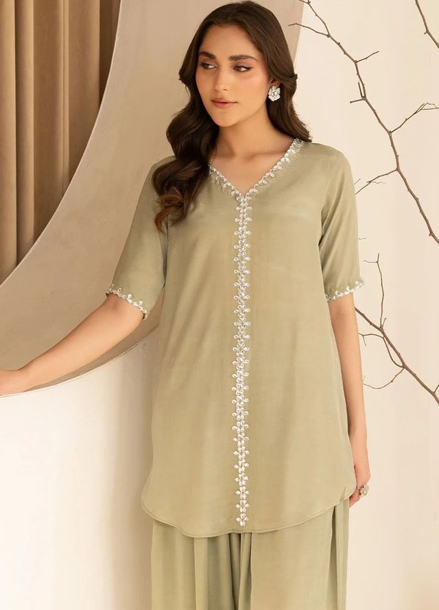 Allure by IH Pret Embroidered Silk 2 Piece Suit Nora