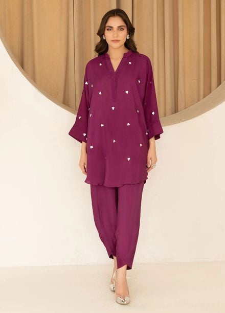 Allure by IH Pret Embroidered Silk 2 Piece Suit Rama