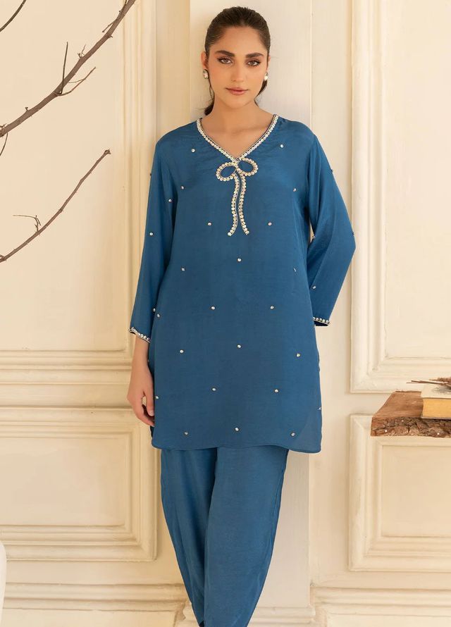 Allure by IH Pret Embroidered Silk 2 Piece Suit Soha