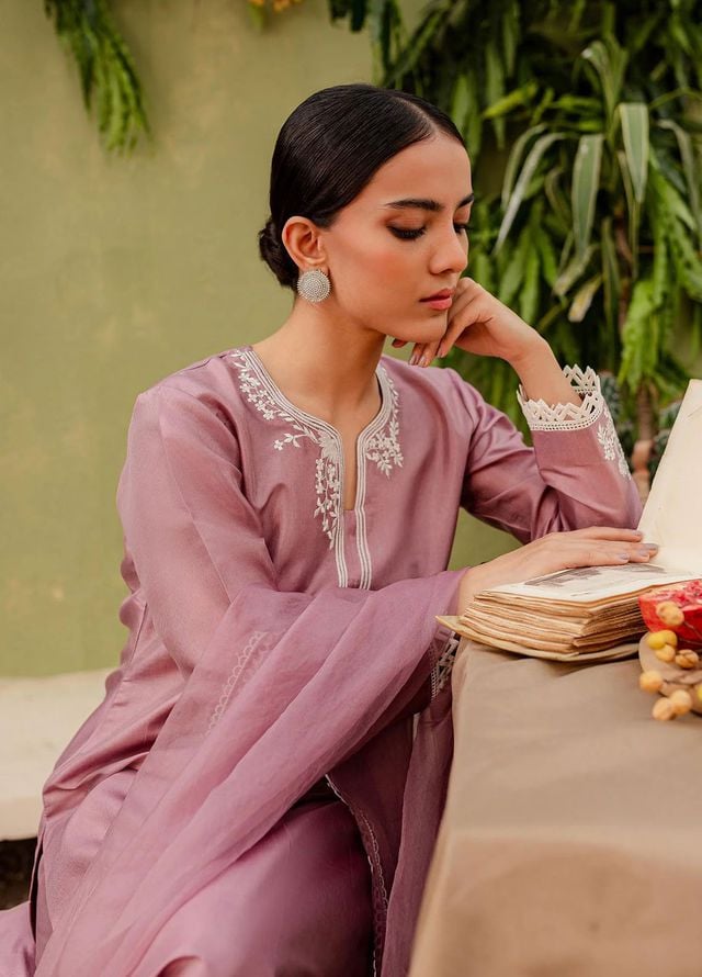 Allure by IH Pret Embroidered Silk 3 Piece Suit Aura