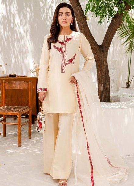 Allure by IH Pret Embroidered Silk 3 Piece Suit Meline