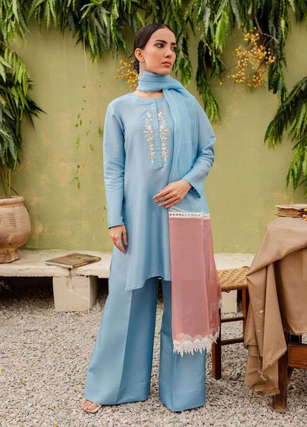 Allure by IH Pret Embroidered Silk 3 Piece Suit Zora