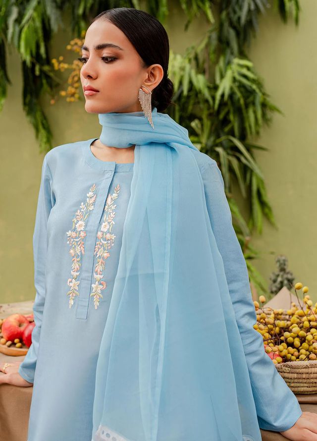 Allure by IH Pret Embroidered Silk 3 Piece Suit Zora