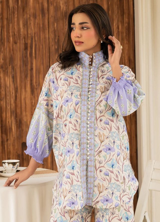 Allure by IH Pret Printed Lawn 2 Piece Suit Violet