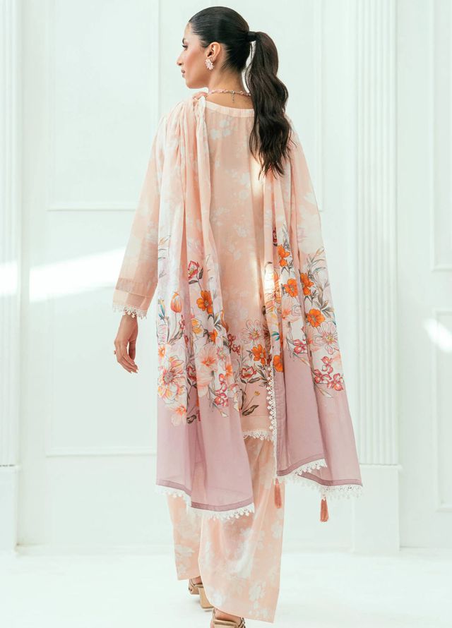 Amal Printed Lawn Suits Unstitched 3 Piece AL25AUS D-1 - Summer Collection