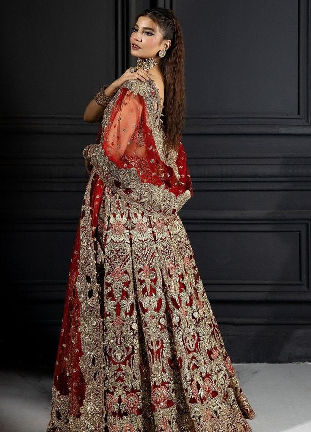 Andaaz-E-Khaas By Imrozia Premium Embroidered Net Suits Unstitched 4 Piece IMP23AK IB-47 Calla - Luxury Collection
