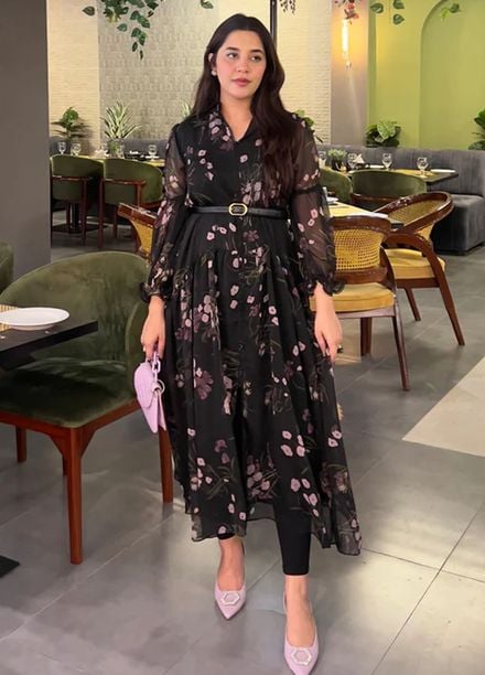 Apricocia Pret Printed Chiffon 1 Piece Moonlit Muse