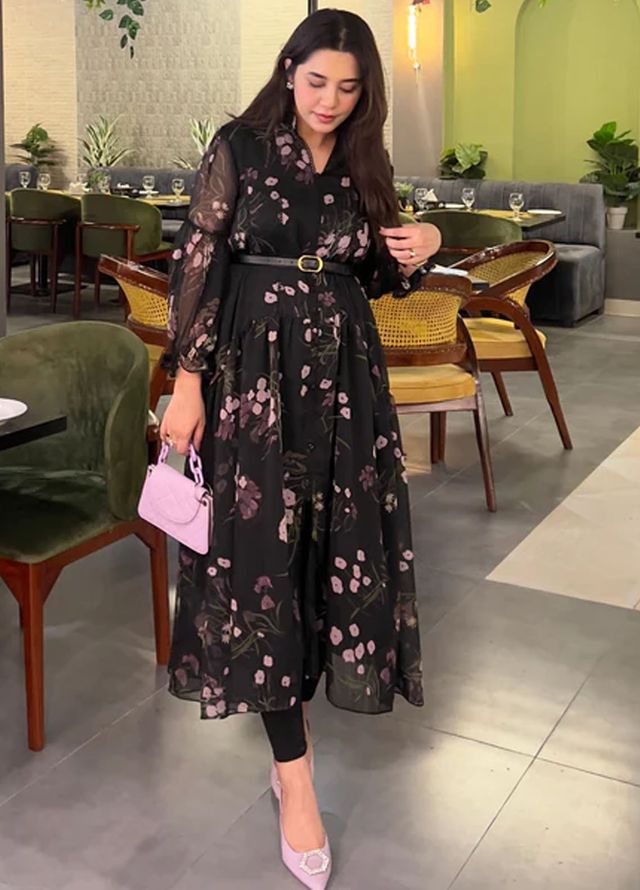 Apricocia Pret Printed Chiffon 1 Piece Moonlit Muse