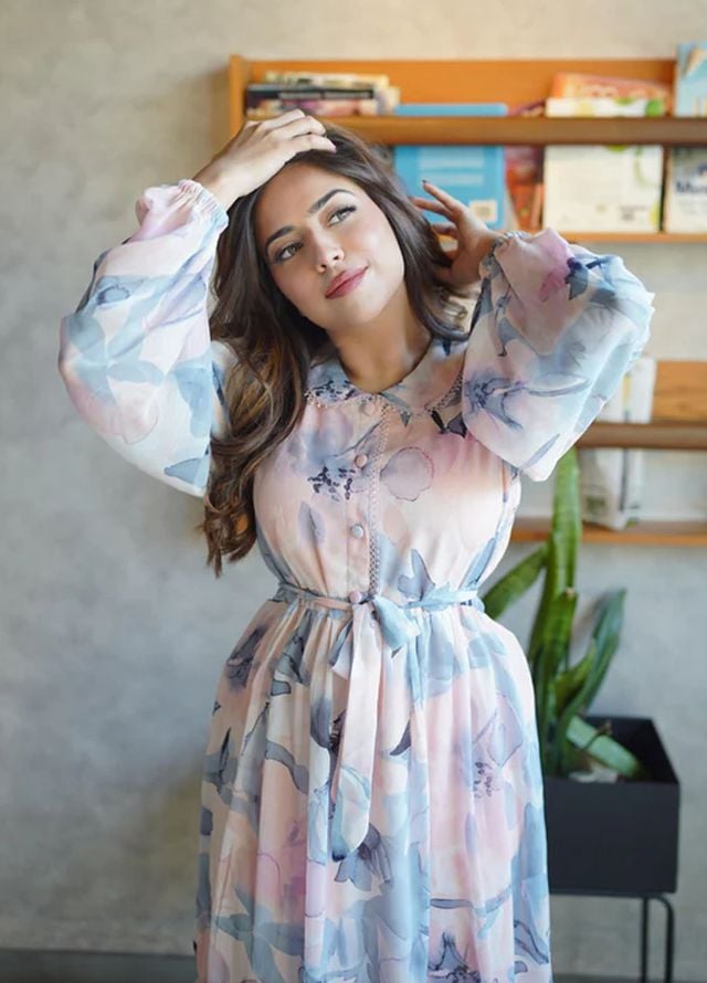 Apricocia Pret Printed Chiffon 1 Piece Regal Bloom