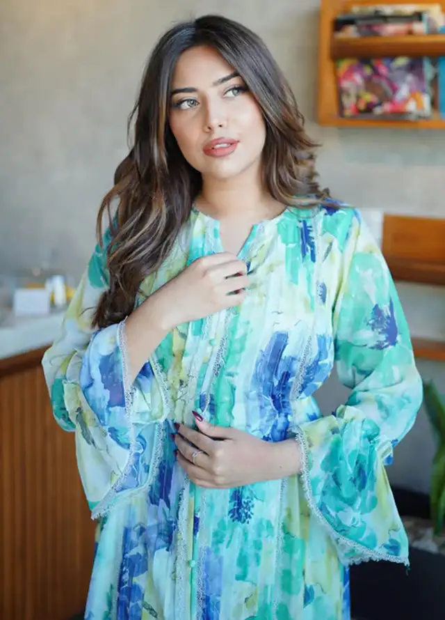 Apricocia Pret Printed Chiffon 1 Piece Scarlette 
