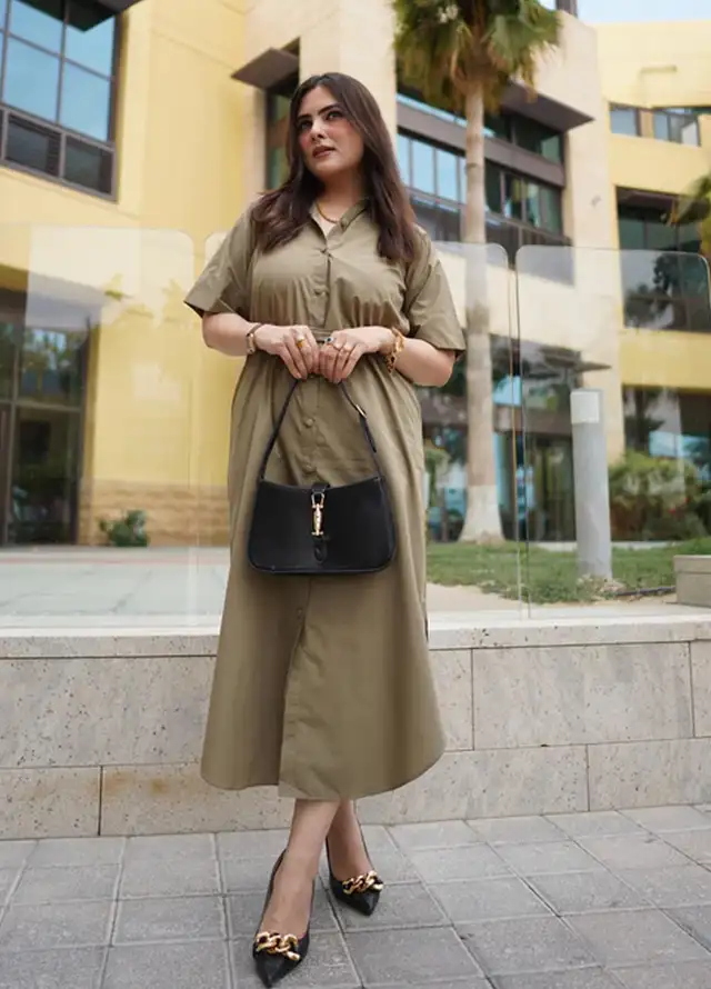 Apricocia Pret Printed Chiffon 1 Piece Olivine