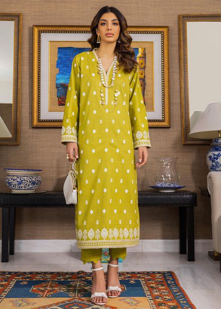 Essential By Asim Jofa Embroidered Cambric Suits Unstitched 2 Piece AJ23EE AJPE-15 - Eid Collection